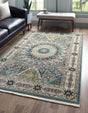 Blue 2' x 3' 1 Narenj Rectangle Area Rug 85% Polypropylene & 15% Polyester Traditional Classic Carpet for Living, Dining, Bedrooms, Office for Sale at Rug Engine