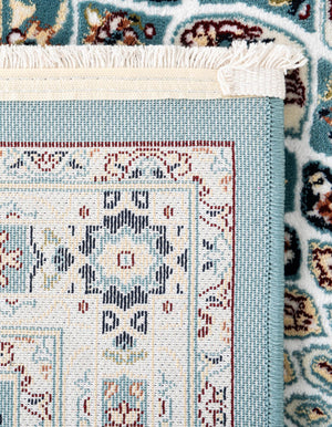 Blue 7' 1 x 10' Narenj Rectangle Area Rug 85% Polypropylene & 15% Polyester Traditional Classic Carpet for Living, Dining, Bedrooms, Office for Sale at Rug Engine
