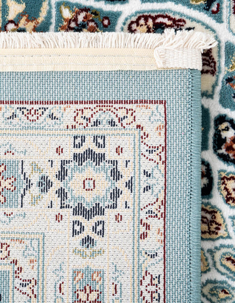 Blue 7' 1 x 10' Narenj Rectangle Area Rug 85% Polypropylene & 15% Polyester Traditional Classic Carpet for Living, Dining, Bedrooms, Office for Sale at Rug Engine