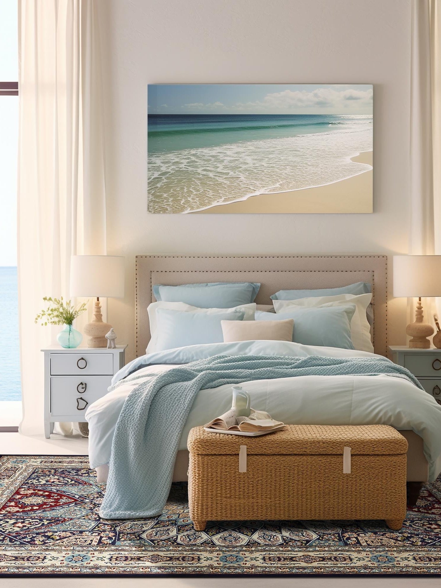 Navy Blue 9' x 12' Narenj Rectangle Area Rug 85% Polypropylene & 15% Polyester Traditional Classic Carpet for Living, Dining, Bedrooms, Office for Sale at Rug Engine