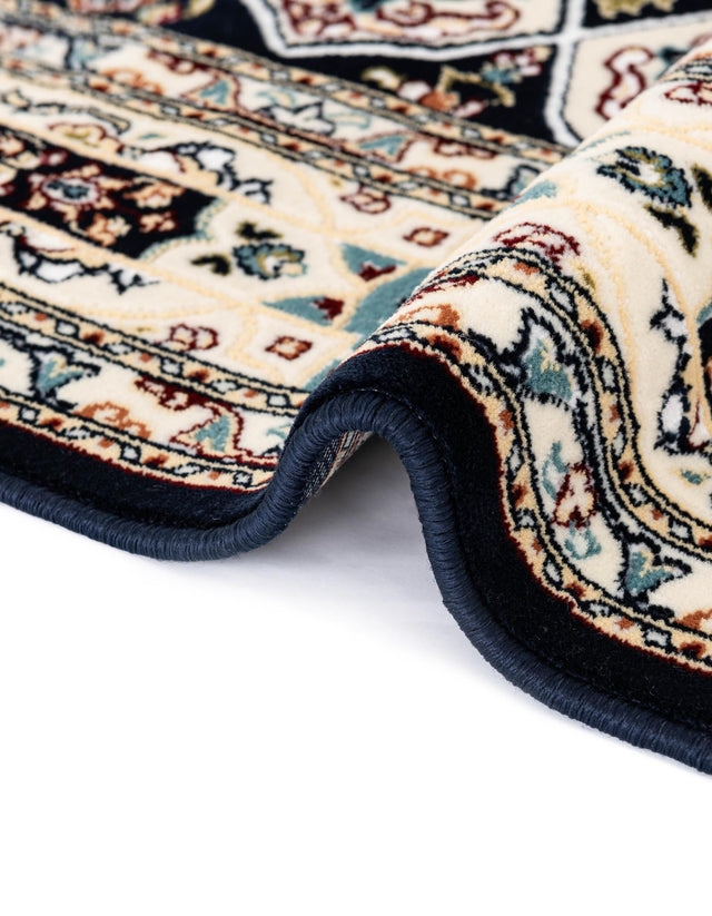 Navy Blue 2' 7 x 4' 1 Narenj Rectangle Area Rug 85% Polypropylene & 15% Polyester Traditional Classic Carpet for Living, Dining, Bedrooms, Office for Sale at Rug Engine
