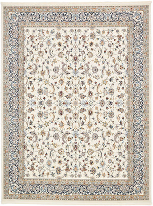 Ivory 10' x 13' Narenj Rectangle Area Rug 85% Polypropylene & 15% Polyester Traditional Classic Carpet for Living, Dining, Bedrooms, Office for Sale at Rug Engine