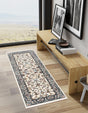 Ivory 2' 7 x 10' Narenj Runner Area Rug 85% Polypropylene & 15% Polyester Traditional Classic Carpet for Living, Dining, Bedrooms, Office for Sale at Rug Engine