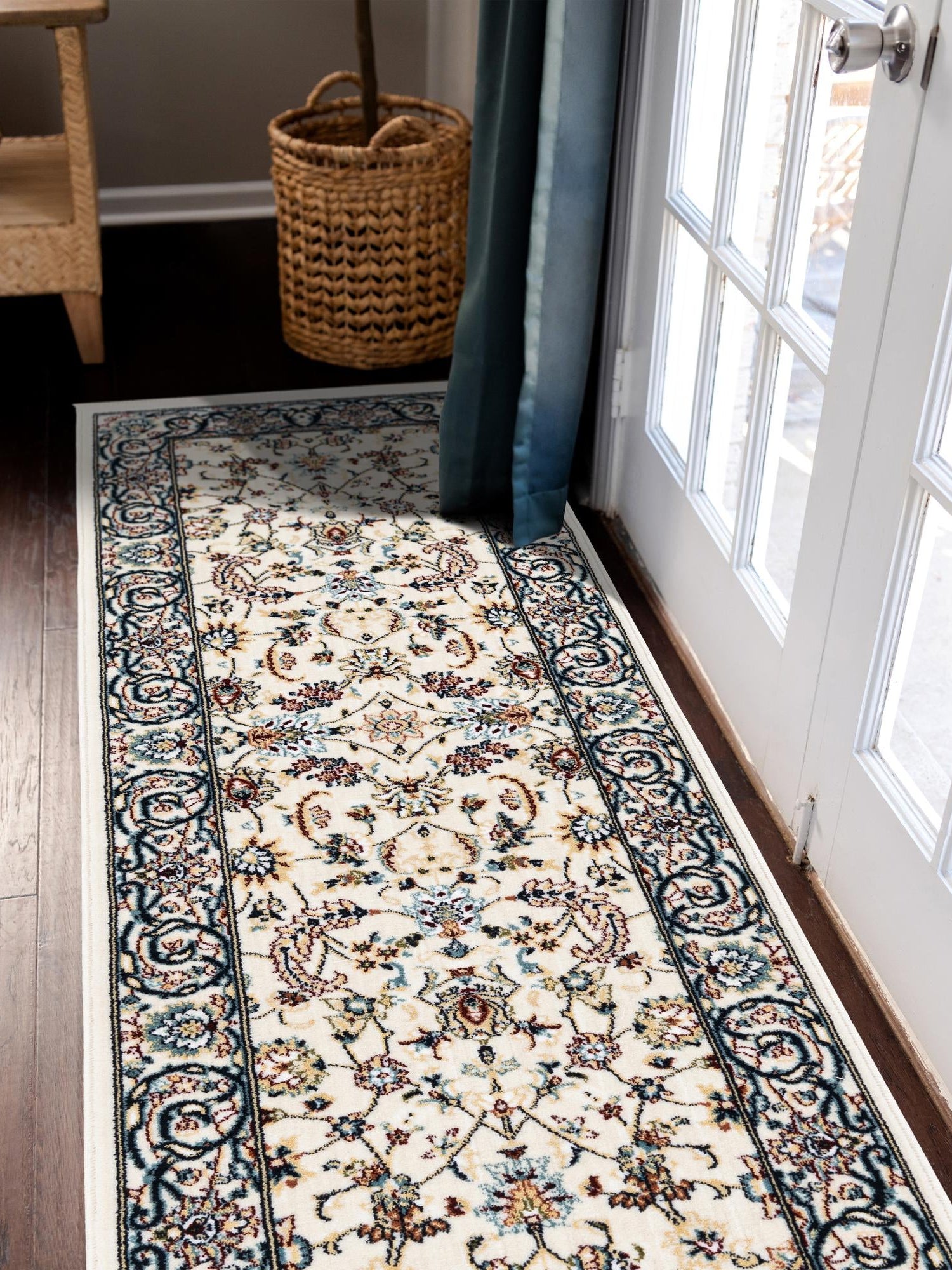 Ivory 2' 11 x 13' 1 Narenj Runner Area Rug 85% Polypropylene & 15% Polyester Traditional Classic Carpet for Living, Dining, Bedrooms, Office for Sale at Rug Engine