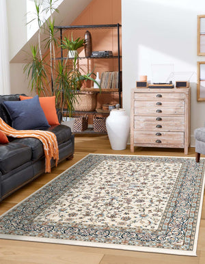 Ivory 3' 1 x 5' 3 Narenj Rectangle Area Rug 85% Polypropylene & 15% Polyester Traditional Classic Carpet for Living, Dining, Bedrooms, Office for Sale at Rug Engine