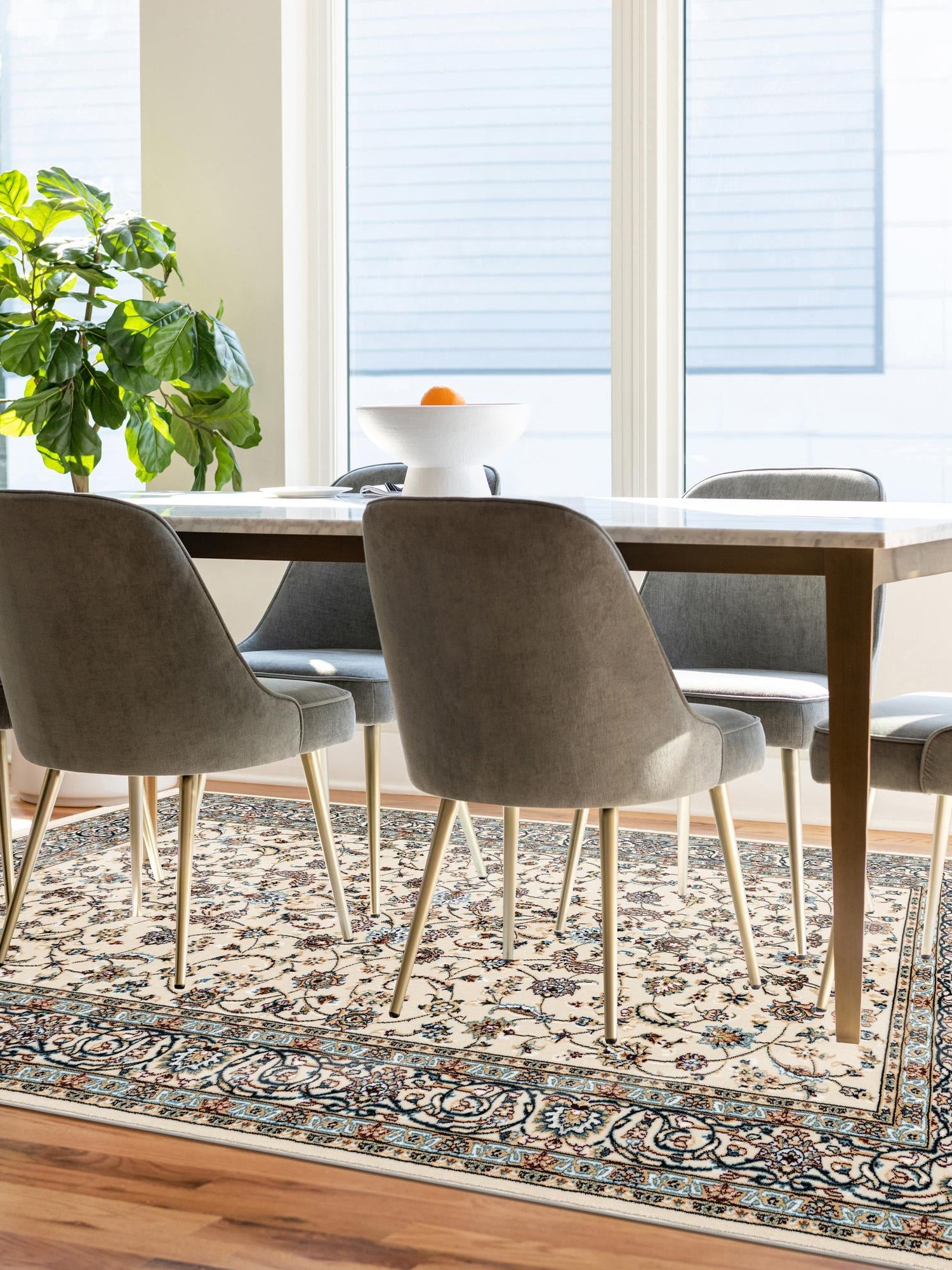 Ivory 3' 1 x 5' 3 Narenj Rectangle Area Rug 85% Polypropylene & 15% Polyester Traditional Classic Carpet for Living, Dining, Bedrooms, Office for Sale at Rug Engine
