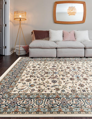 Ivory 3' 1 x 5' 3 Narenj Rectangle Area Rug 85% Polypropylene & 15% Polyester Traditional Classic Carpet for Living, Dining, Bedrooms, Office for Sale at Rug Engine