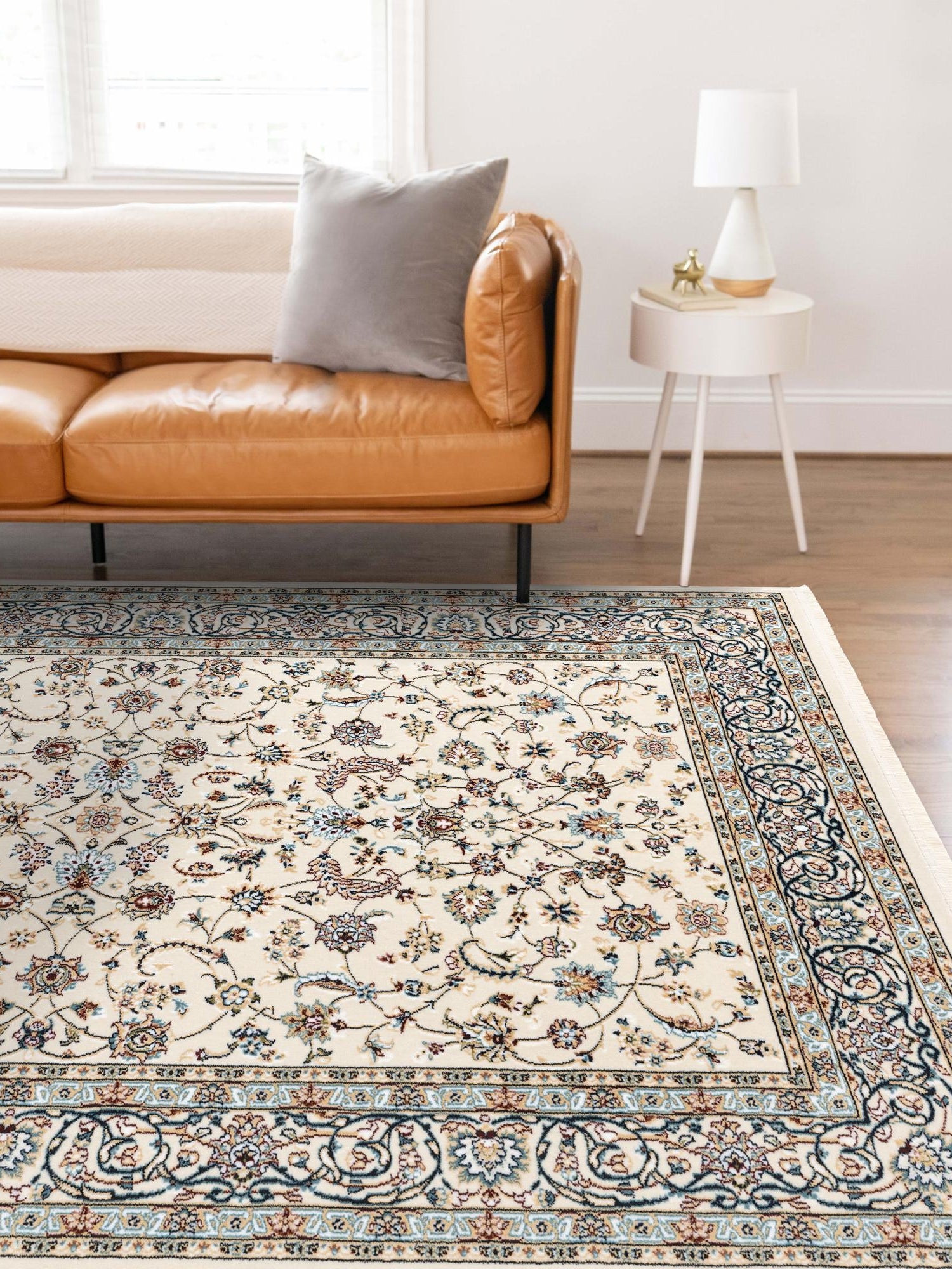 Ivory 3' 1 x 5' 3 Narenj Rectangle Area Rug 85% Polypropylene & 15% Polyester Traditional Classic Carpet for Living, Dining, Bedrooms, Office for Sale at Rug Engine