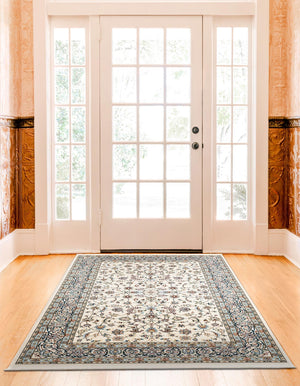 Ivory 3' 1 x 5' 3 Narenj Rectangle Area Rug 85% Polypropylene & 15% Polyester Traditional Classic Carpet for Living, Dining, Bedrooms, Office for Sale at Rug Engine