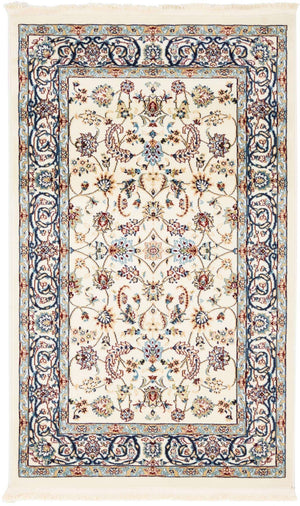 Ivory 3' 1 x 5' 3 Narenj Rectangle Area Rug 85% Polypropylene & 15% Polyester Traditional Classic Carpet for Living, Dining, Bedrooms, Office for Sale at Rug Engine