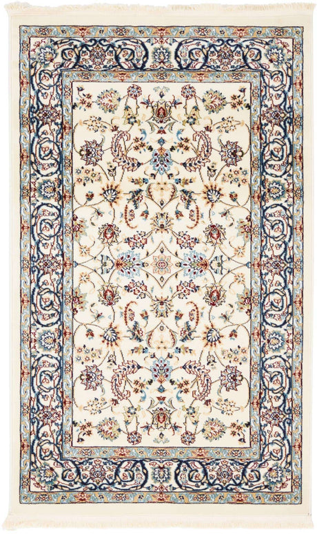 Ivory 3' 1 x 5' 3 Narenj Rectangle Area Rug 85% Polypropylene & 15% Polyester Traditional Classic Carpet for Living, Dining, Bedrooms, Office for Sale at Rug Engine