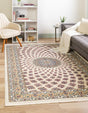 Ivory 3' 1 x 5' 3 Narenj Rectangle Area Rug 85% Polypropylene & 15% Polyester Traditional Classic Carpet for Living, Dining, Bedrooms, Office for Sale at Rug Engine