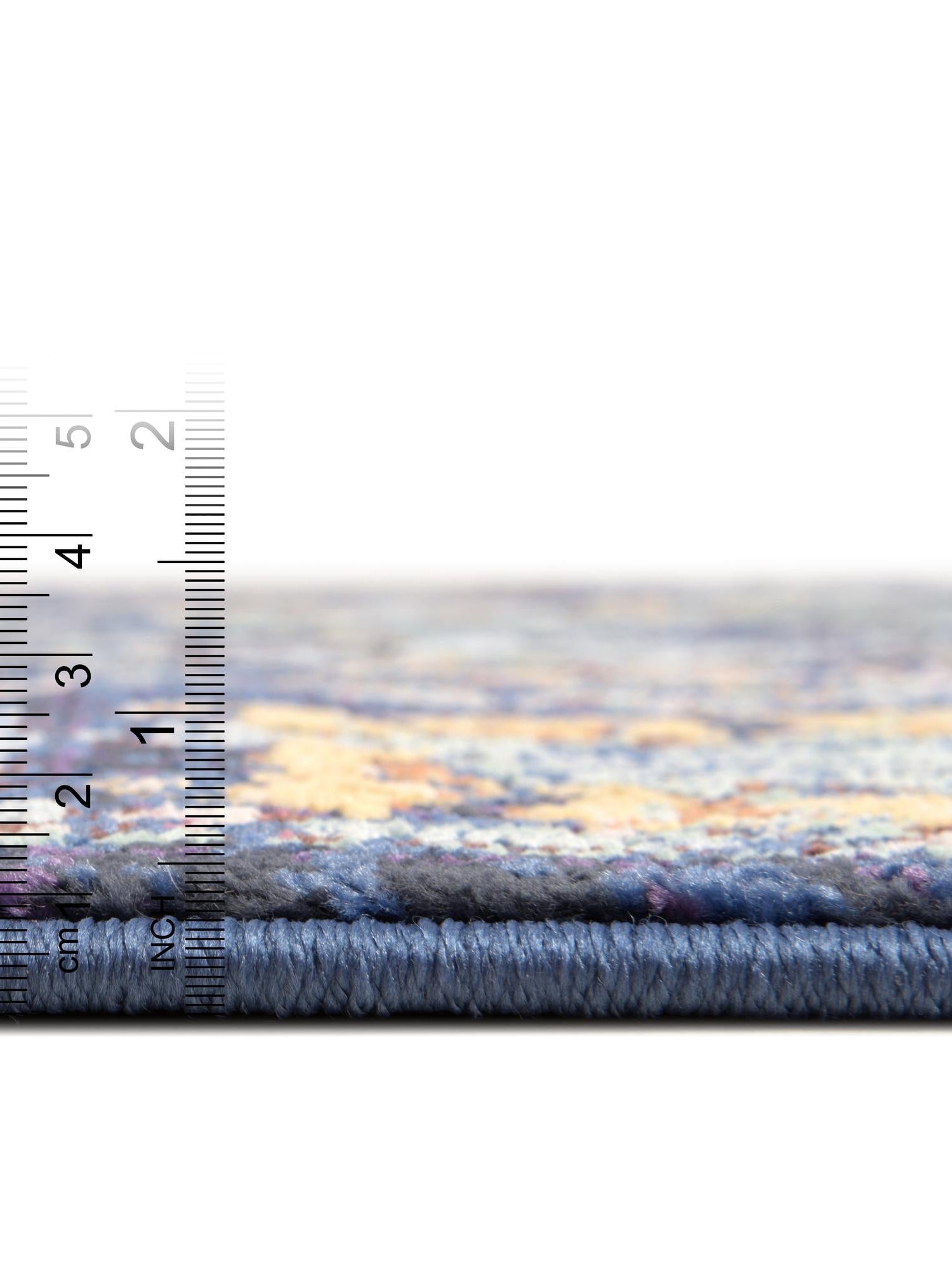 Navy Blue 8' x 8' Augustus Round Area Rug 70% Polypropylene & 30% Polyester With Cotton Backing Easy Clean Home Decor Carpet for Sale at Rug Engine