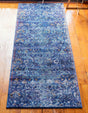 Navy Blue 2' 7 x 12' 2 Augustus Runner Area Rug 70% Polypropylene & 30% Polyester With Cotton Backing Easy Clean Home Decor Carpet for Sale at Rug Engine