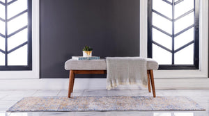 Light Blue 2' 2 x 7' Augustus Runner Rug