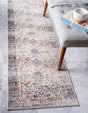 Cream 2' 7 x 12' 2 Augustus Runner Area Rug 70% Polypropylene & 30% Polyester With Cotton Backing Easy Clean Home Decor Carpet for Sale at Rug Engine