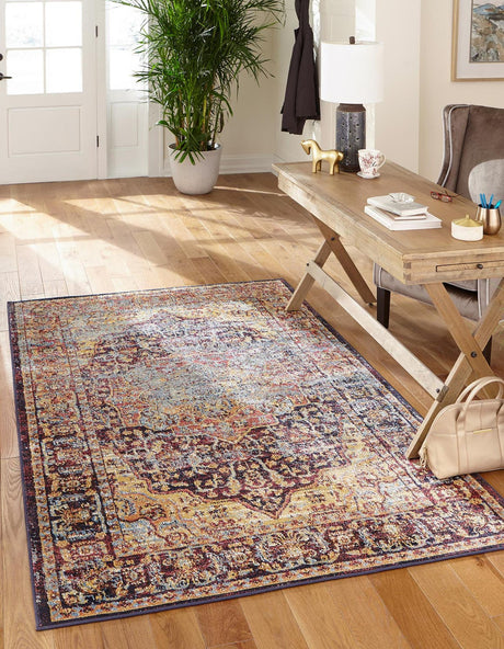 Rust Red 9' x 12' 2 Augustus Rectangle Area Rug 70% Polypropylene & 30% Polyester With Cotton Backing Easy Clean Home Decor Carpet for Sale at Rug Engine