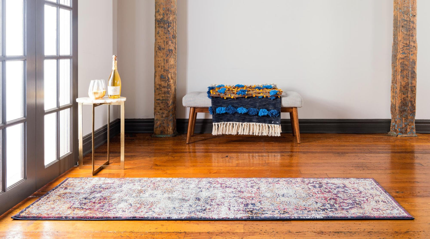 Rust Red 2' 2 x 6' 9 Augustus Runner Area Rug 70% Polypropylene & 30% Polyester With Cotton Backing Easy Clean Home Decor Carpet for Sale at Rug Engine