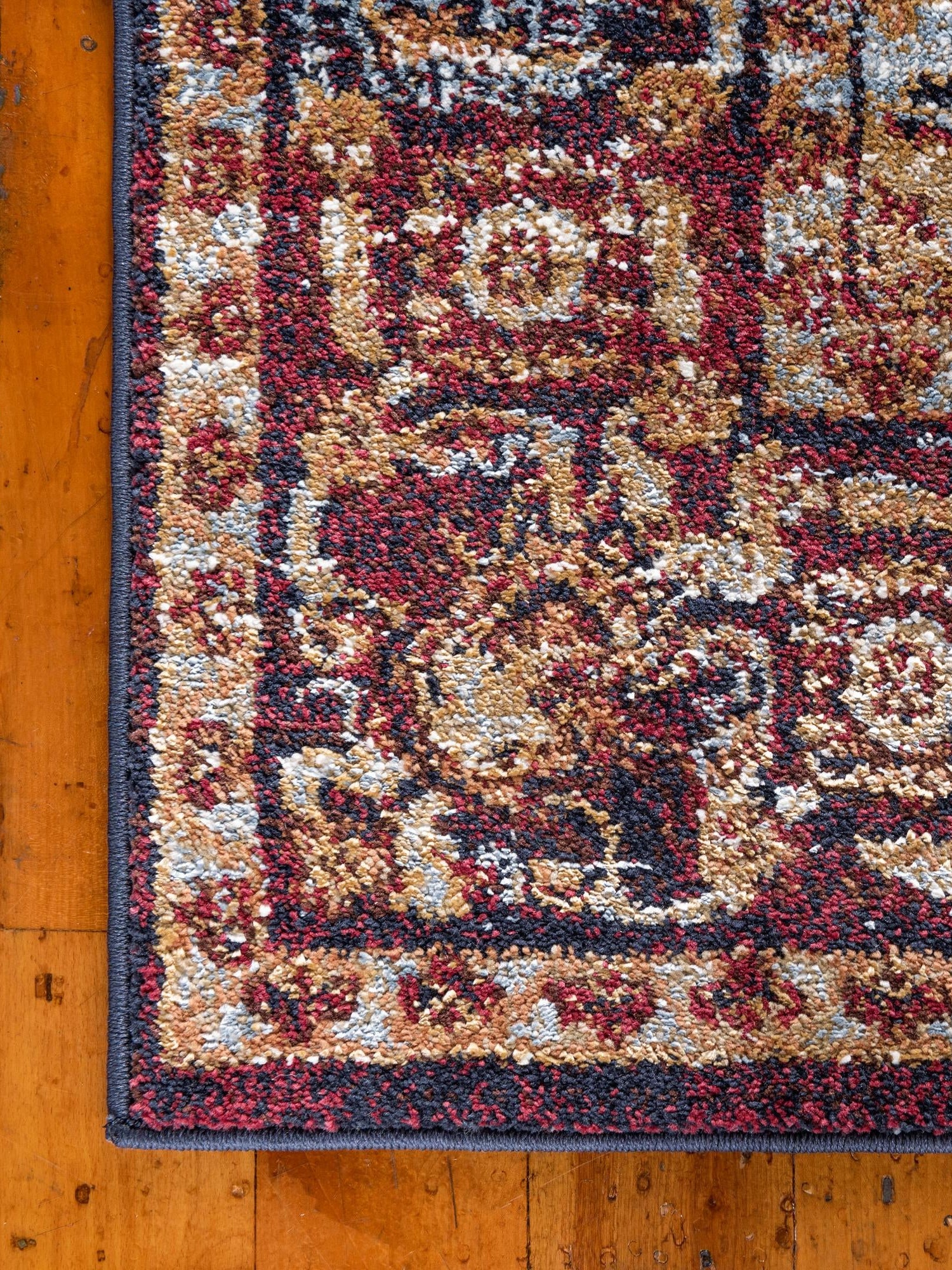 Rust Red 2' 2 x 6' 9 Augustus Runner Area Rug 70% Polypropylene & 30% Polyester With Cotton Backing Easy Clean Home Decor Carpet for Sale at Rug Engine