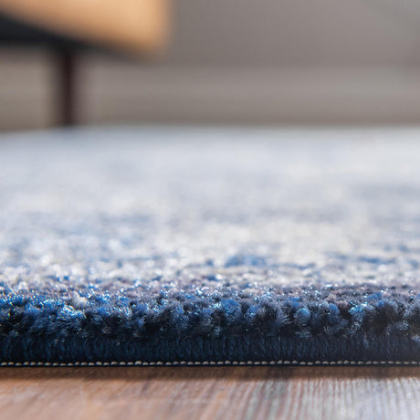 Blue 2' 7 x 12' 2 Augustus Runner Area Rug 70% Polypropylene & 30% Polyester With Cotton Backing Easy Clean Home Decor Carpet for Sale at Rug Engine
