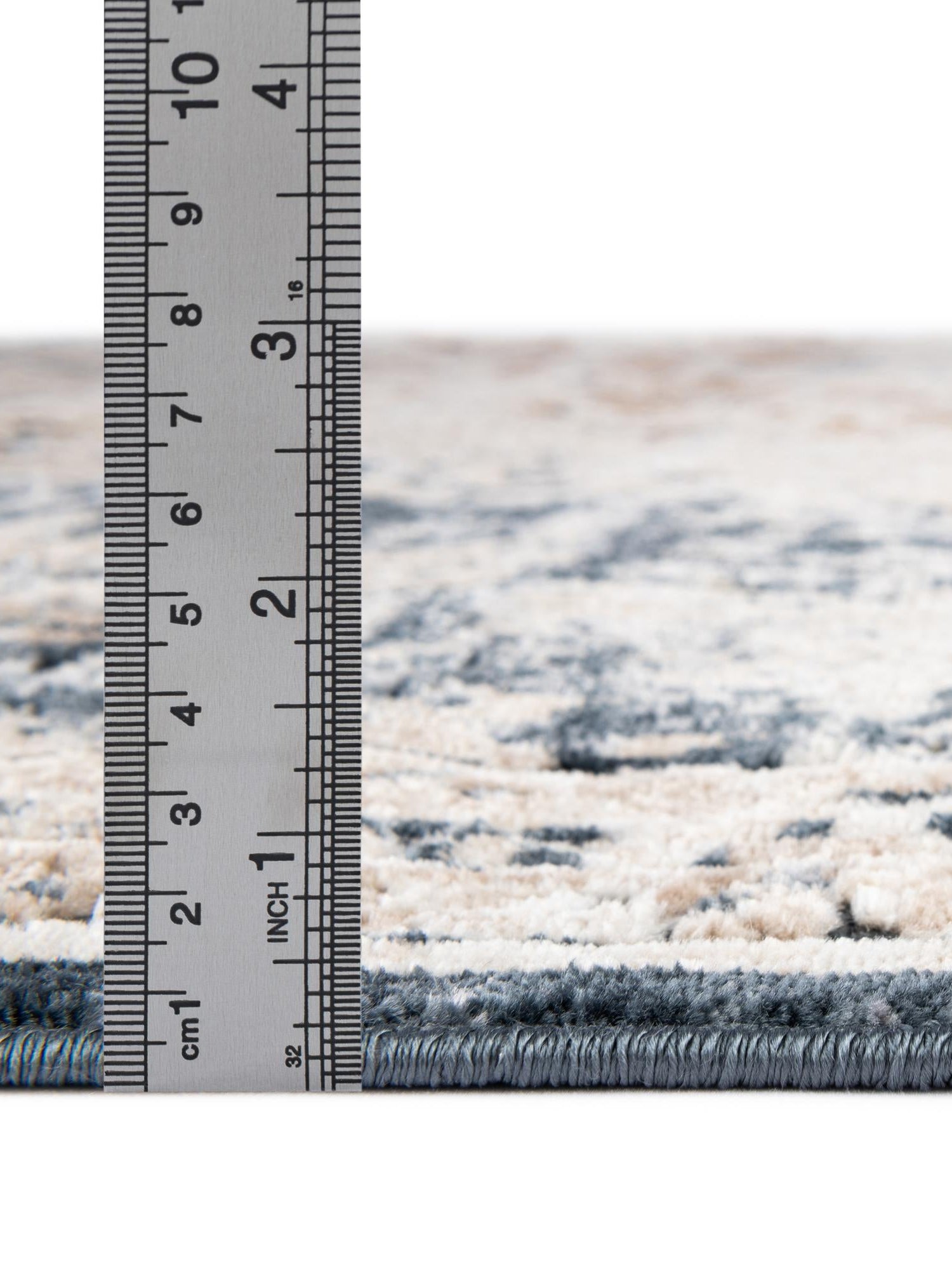 Dark Blue 3' 1 x 3' 1 Chateau Round Area Rug 85% Polypropylene & 15% Chenille With Cotton Backing Traditional Vintage Distressed Carpet for Classical Interior Design Decorating for Sale at Rug Engine