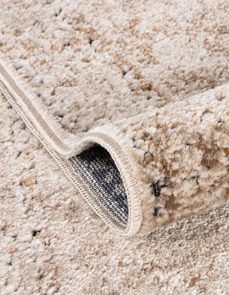 Beige 5' 3 x 8' Chateau Rectangle Area Rug 85% Polypropylene & 15% Chenille With Cotton Backing Traditional Vintage Distressed Carpet for Classical Interior Design Decorating for Sale at Rug Engine