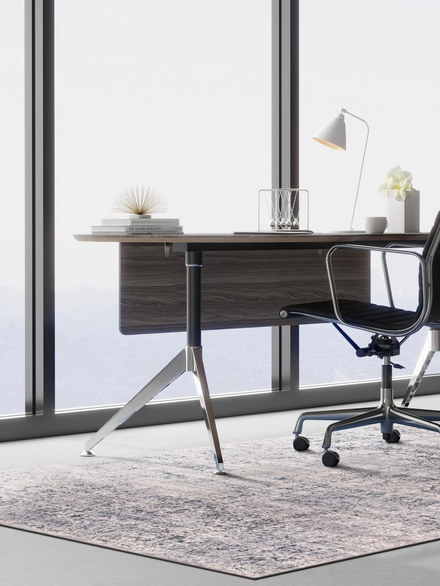 Blue Gray 7' 10 x 11' Chateau Rectangle Area Rug 85% Polypropylene & 15% Chenille With Cotton Backing Traditional Vintage Distressed Carpet for Classical Interior Design Decorating for Sale at Rug Engine