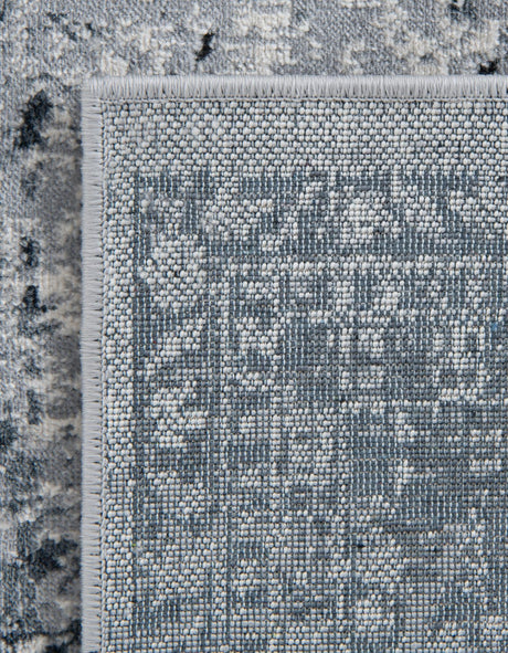 Blue Gray 2' 7 x 10' Chateau Runner Area Rug 85% Polypropylene & 15% Chenille With Cotton Backing Traditional Vintage Distressed Carpet for Classical Interior Design Decorating for Sale at Rug Engine