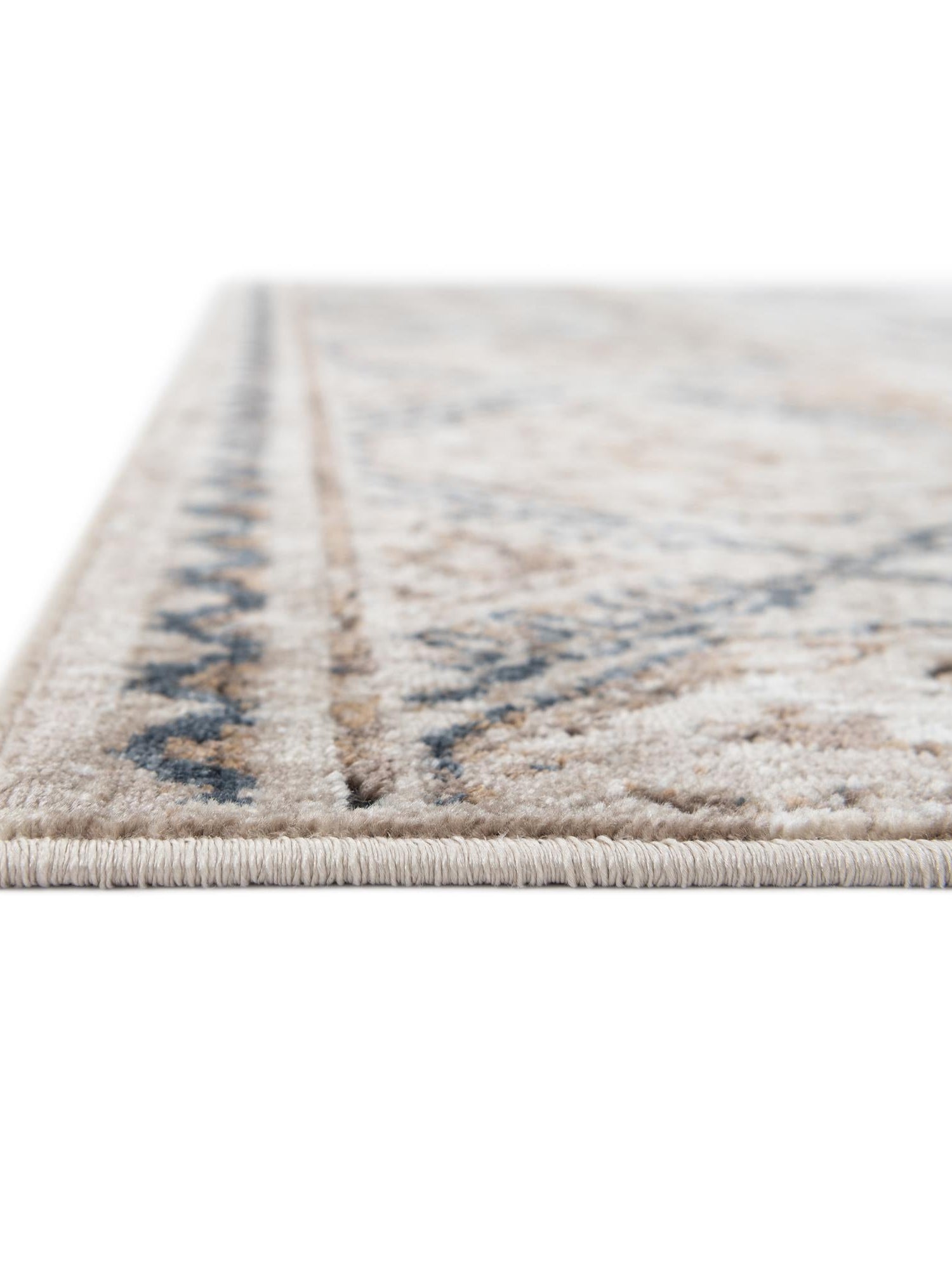 Blue Beige 10' x 14' 5 Chateau Rectangle Area Rug 85% Polypropylene & 15% Chenille With Cotton Backing Traditional Vintage Distressed Carpet for Classical Interior Design Decorating for Sale at Rug Engine