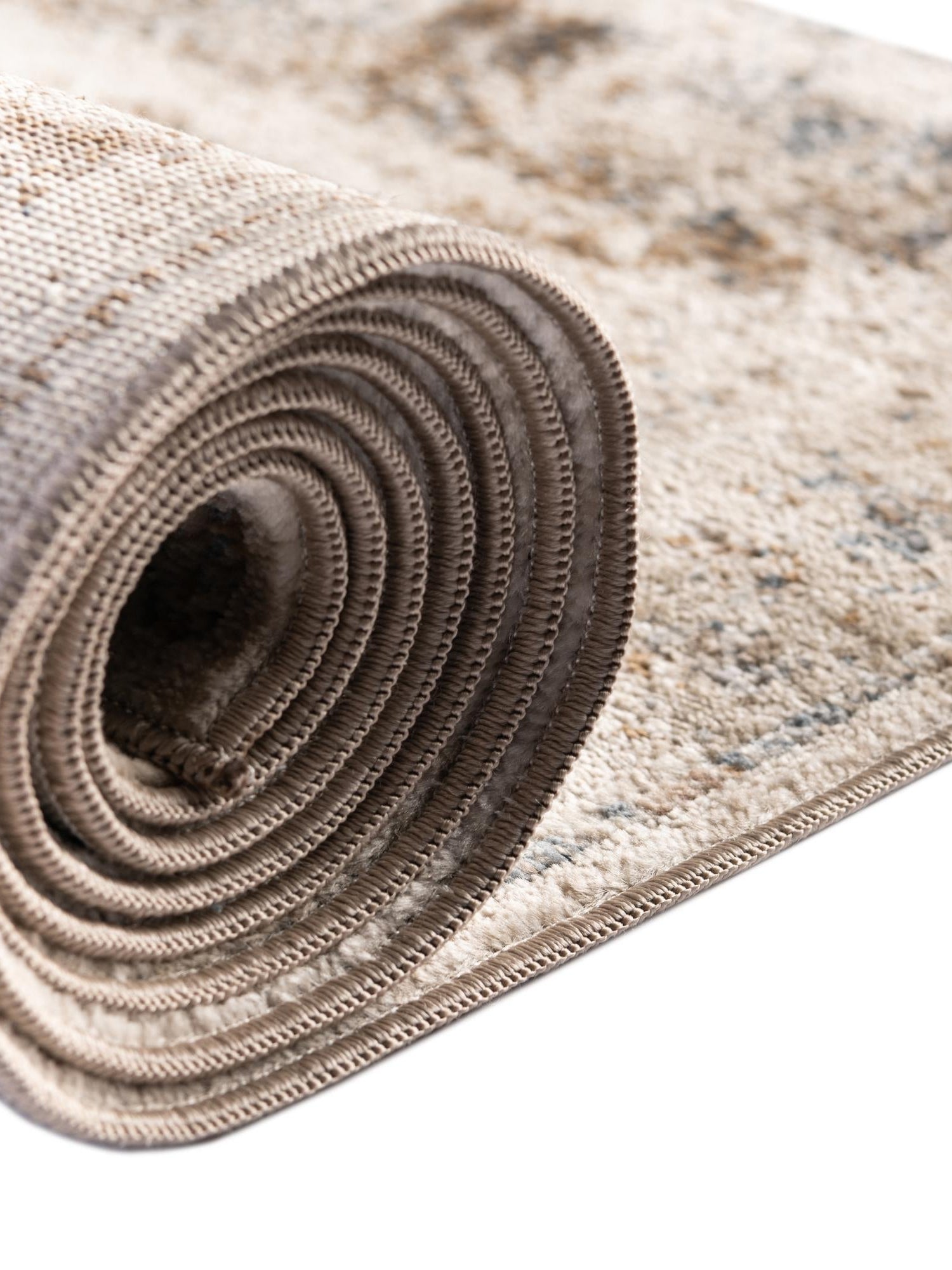 Blue Cream 6' 1 x 9' Chateau Rectangle Area Rug 85% Polypropylene & 15% Chenille With Cotton Backing Traditional Vintage Distressed Carpet for Classical Interior Design Decorating for Sale at Rug Engine