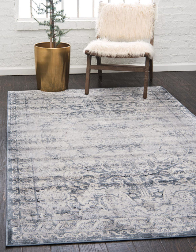 Dark Blue 4' 1 x 6' 1 Chateau Rectangle Rug