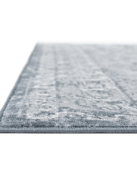 Dark Blue 9' x 12' Chateau Rectangle Area Rug 85% Polypropylene & 15% Chenille With Cotton Backing Traditional Vintage Distressed Carpet for Classical Interior Design Decorating for Sale at Rug Engine