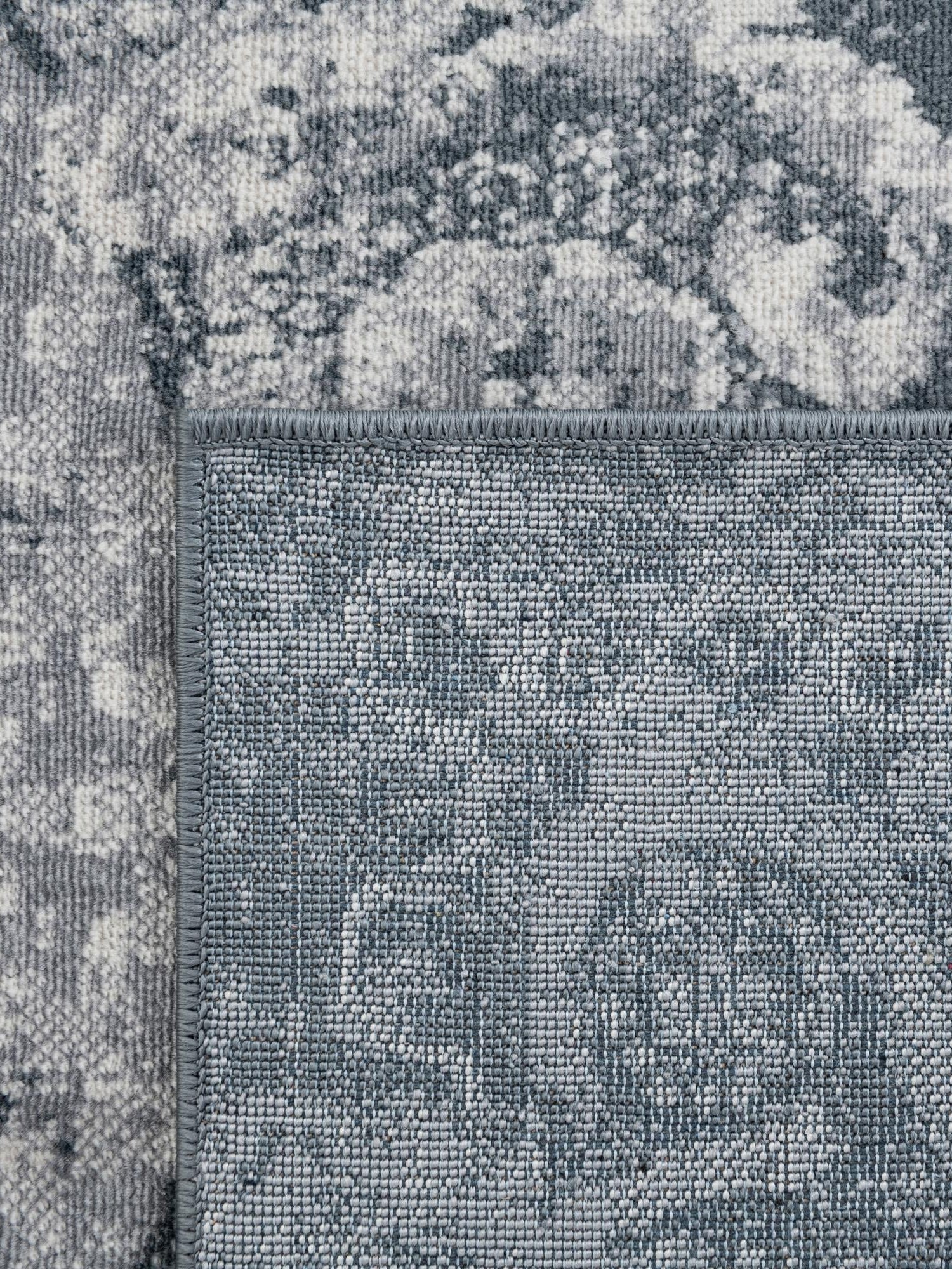 Dark Blue 4' 1 x 6' 1 Chateau Rectangle Area Rug 85% Polypropylene & 15% Chenille With Cotton Backing Traditional Vintage Distressed Carpet for Classical Interior Design Decorating for Sale at Rug Engine