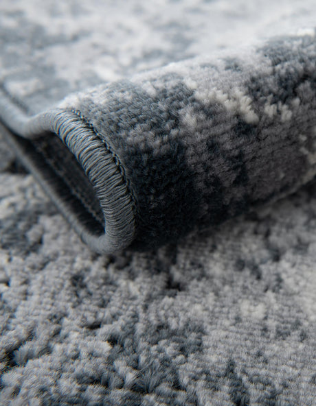 Dark Blue 2' x 6' 9 Chateau Runner Area Rug 85% Polypropylene & 15% Chenille With Cotton Backing Traditional Vintage Distressed Carpet for Classical Interior Design Decorating for Sale at Rug Engine