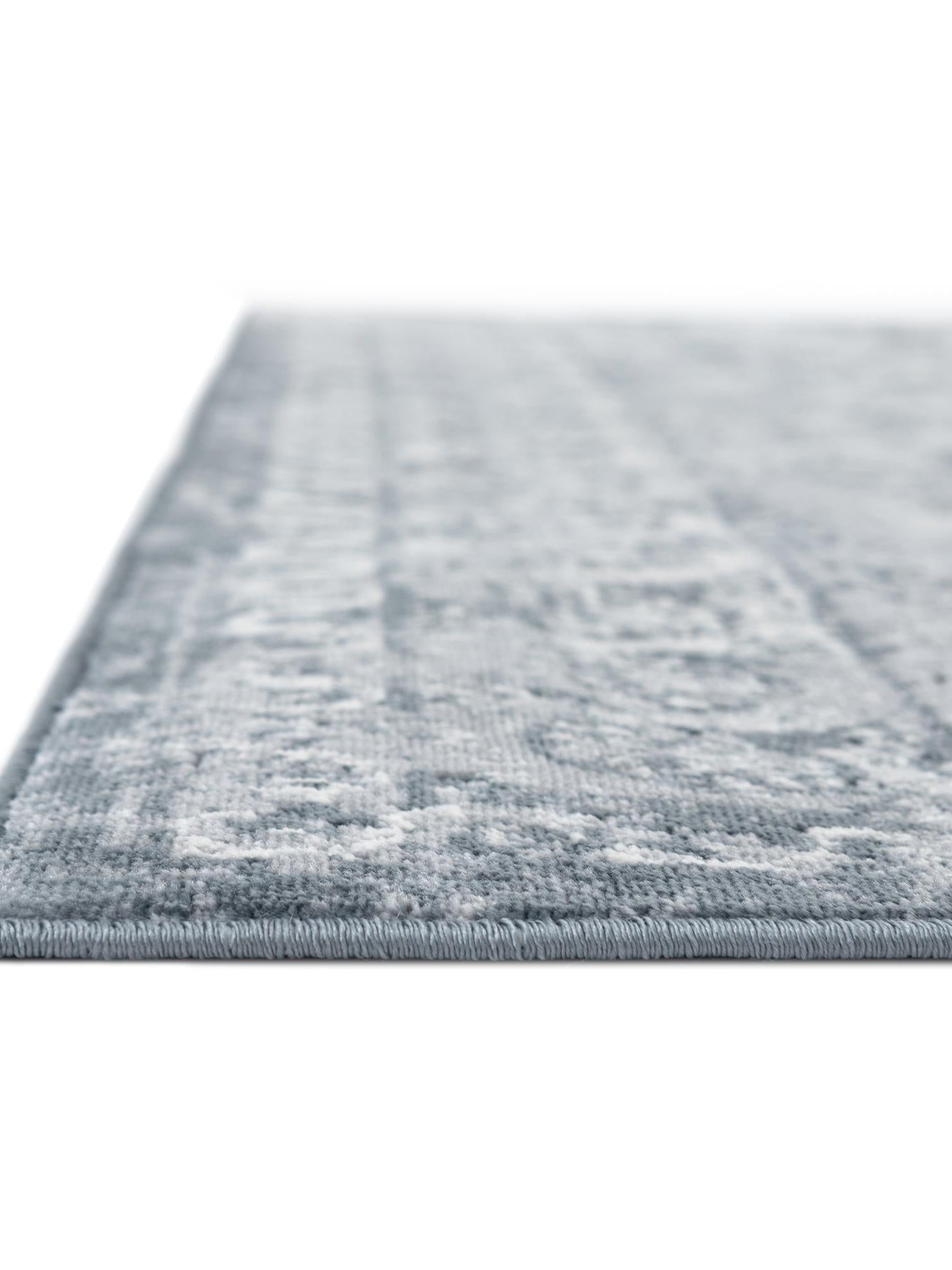 Dark Blue 3' 1 x 13' 1 Chateau Runner Area Rug 85% Polypropylene & 15% Chenille With Cotton Backing Traditional Vintage Distressed Carpet for Classical Interior Design Decorating for Sale at Rug Engine