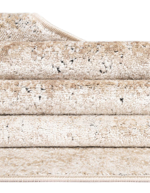 Beige 4' 1 x 6' 1 Chateau Rectangle Area Rug 85% Polypropylene & 15% Chenille With Cotton Backing Traditional Vintage Distressed Carpet for Classical Interior Design Decorating for Sale at Rug Engine