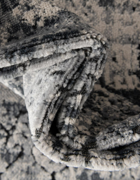 Gray 7' 10 x 10' Chateau Rectangle Area Rug 85% Polypropylene & 15% Chenille With Cotton Backing Traditional Vintage Distressed Carpet for Classical Interior Design Decorating for Sale at Rug Engine