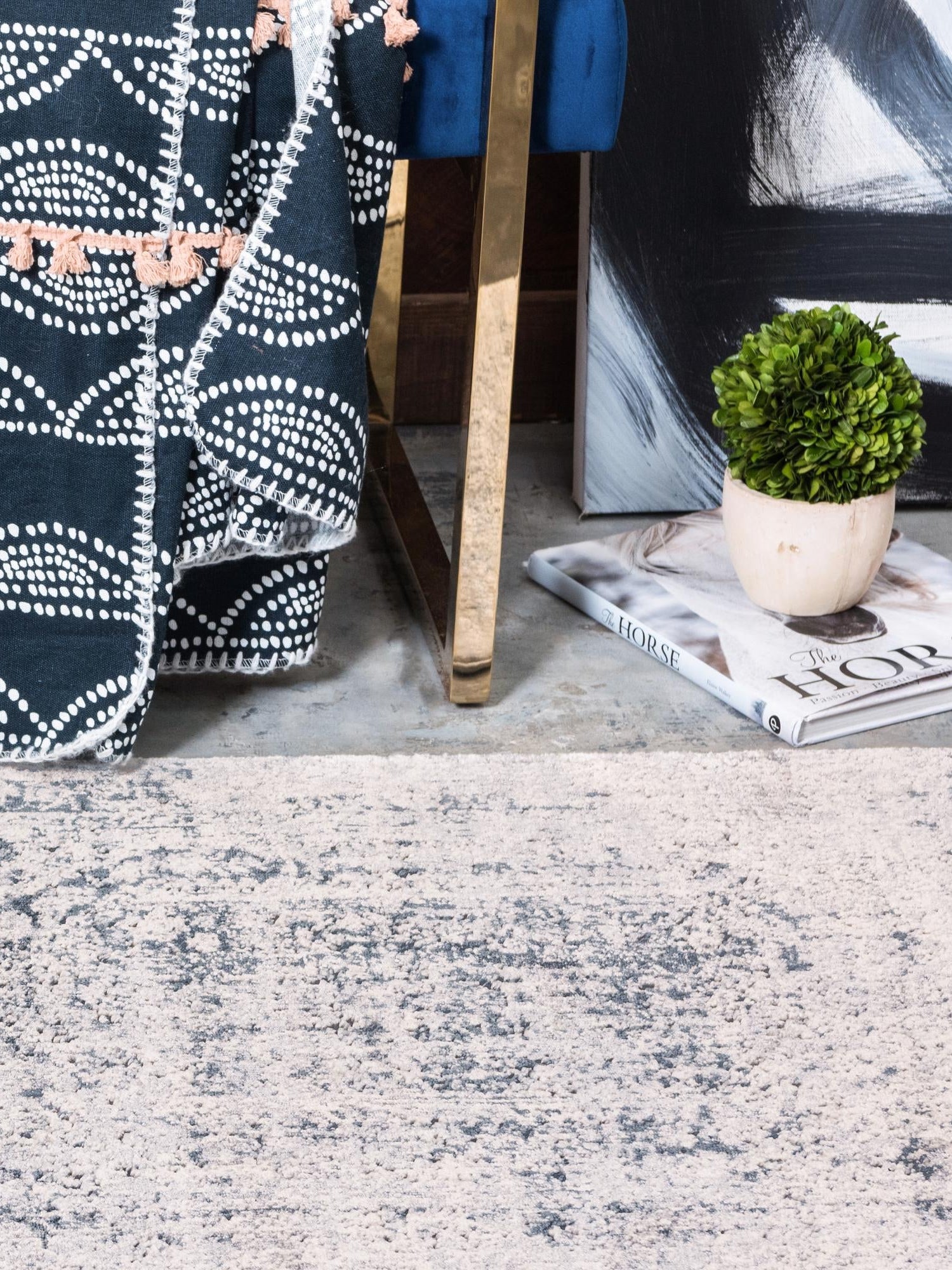 Gray 3' 1 x 13' 1 Chateau Runner Area Rug 85% Polypropylene & 15% Chenille With Cotton Backing Traditional Vintage Distressed Carpet for Classical Interior Design Decorating for Sale at Rug Engine