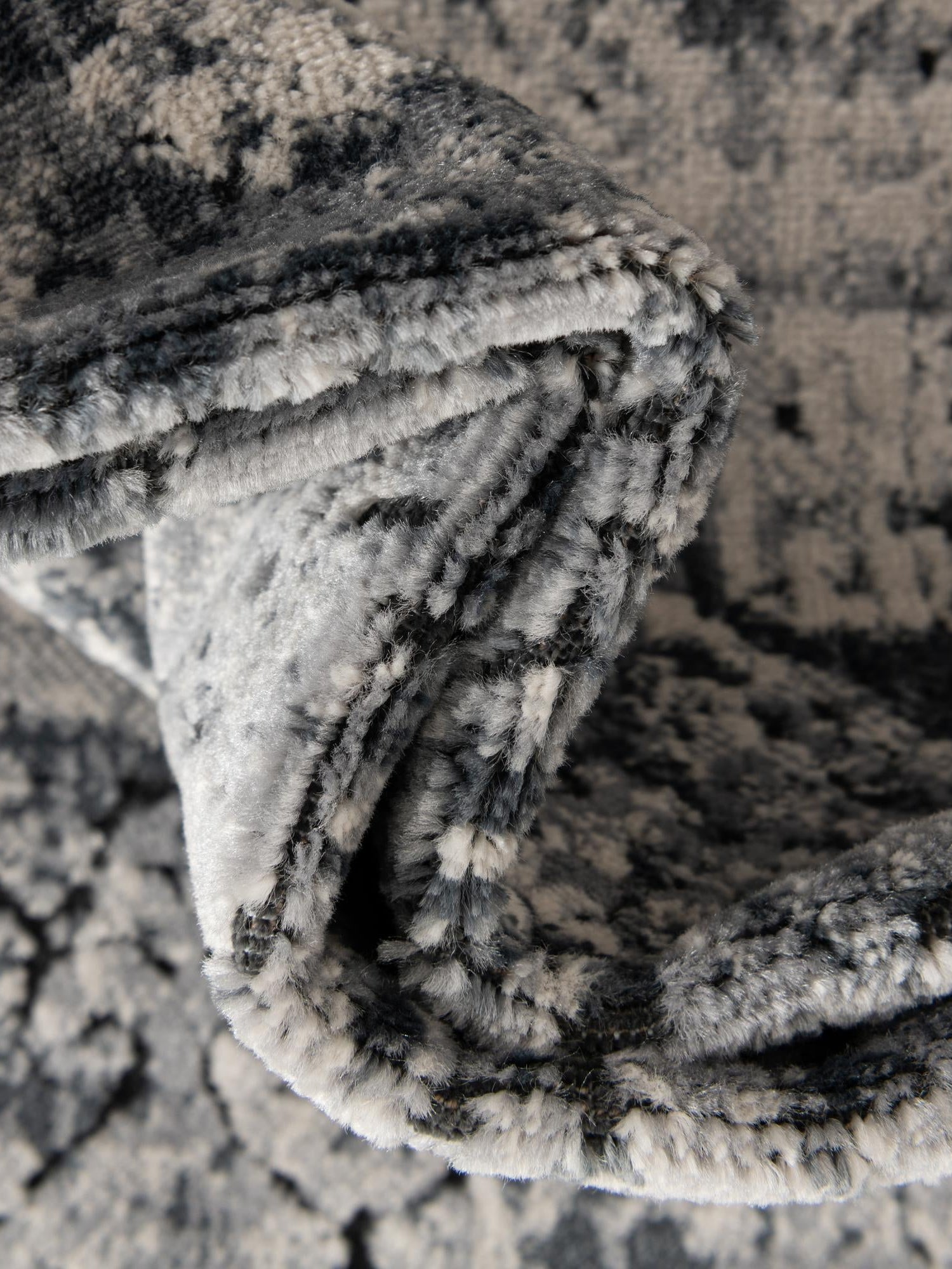 Gray 3' 1 x 13' 1 Chateau Runner Area Rug 85% Polypropylene & 15% Chenille With Cotton Backing Traditional Vintage Distressed Carpet for Classical Interior Design Decorating for Sale at Rug Engine