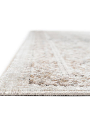 Beige 5' 3 x 8' Chateau Rectangle Area Rug 85% Polypropylene & 15% Chenille With Cotton Backing Traditional Vintage Distressed Carpet for Classical Interior Design Decorating for Sale at Rug Engine