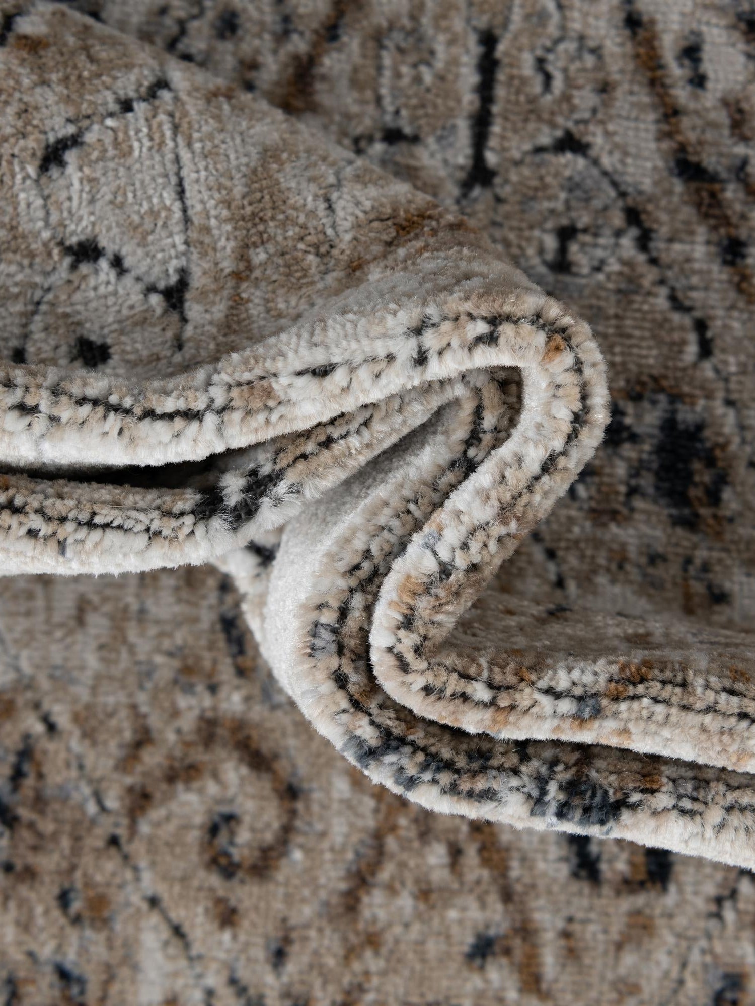 Beige 4' 1 x 6' 1 Chateau Rectangle Area Rug 85% Polypropylene & 15% Chenille With Cotton Backing Traditional Vintage Distressed Carpet for Classical Interior Design Decorating for Sale at Rug Engine