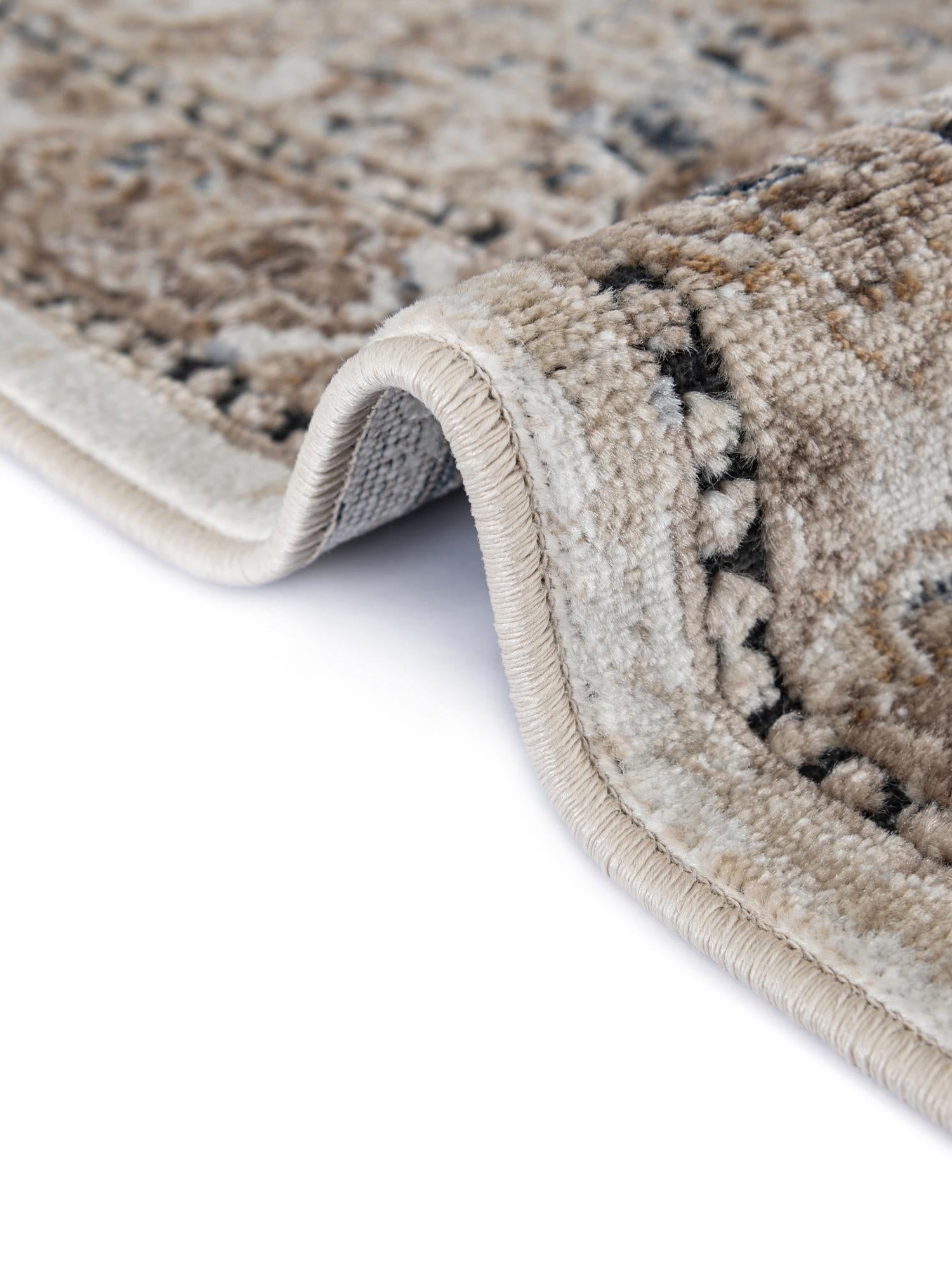 Beige 10' x 14' 5 Chateau Rectangle Area Rug 85% Polypropylene & 15% Chenille With Cotton Backing Traditional Vintage Distressed Carpet for Classical Interior Design Decorating for Sale at Rug Engine