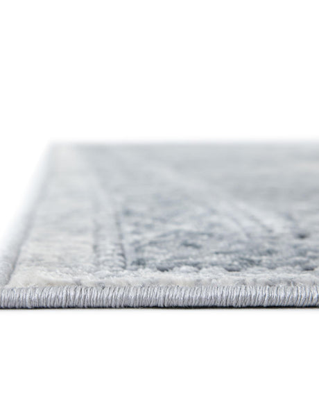 Dark Blue 9' x 12' Chateau Rectangle Area Rug 85% Polypropylene & 15% Chenille With Cotton Backing Traditional Vintage Distressed Carpet for Classical Interior Design Decorating for Sale at Rug Engine