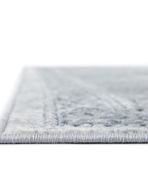 Dark Blue 2' x 6' 9 Chateau Runner Area Rug 85% Polypropylene & 15% Chenille With Cotton Backing Traditional Vintage Distressed Carpet for Classical Interior Design Decorating for Sale at Rug Engine