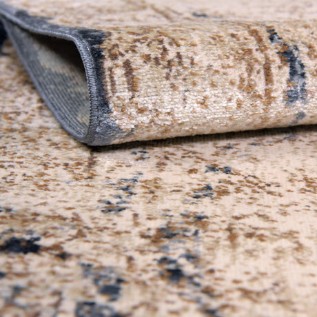 Cream 4' 1 x 6' 1 Chateau Rectangle Area Rug 85% Polypropylene & 15% Chenille With Cotton Backing Traditional Vintage Distressed Carpet for Classical Interior Design Decorating for Sale at Rug Engine