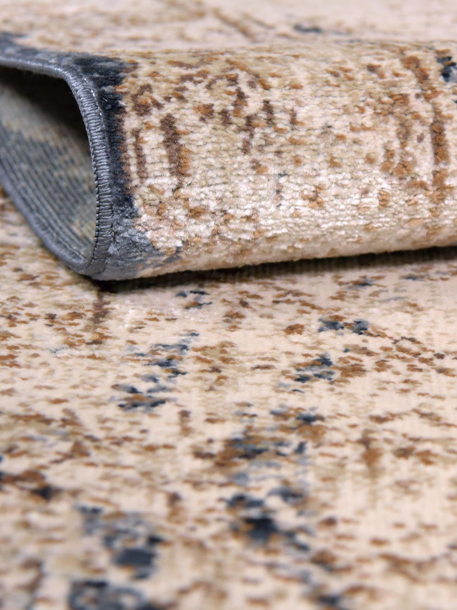 Cream 7' 10 x 10' Chateau Rectangle Area Rug 85% Polypropylene & 15% Chenille With Cotton Backing Traditional Vintage Distressed Carpet for Classical Interior Design Decorating for Sale at Rug Engine