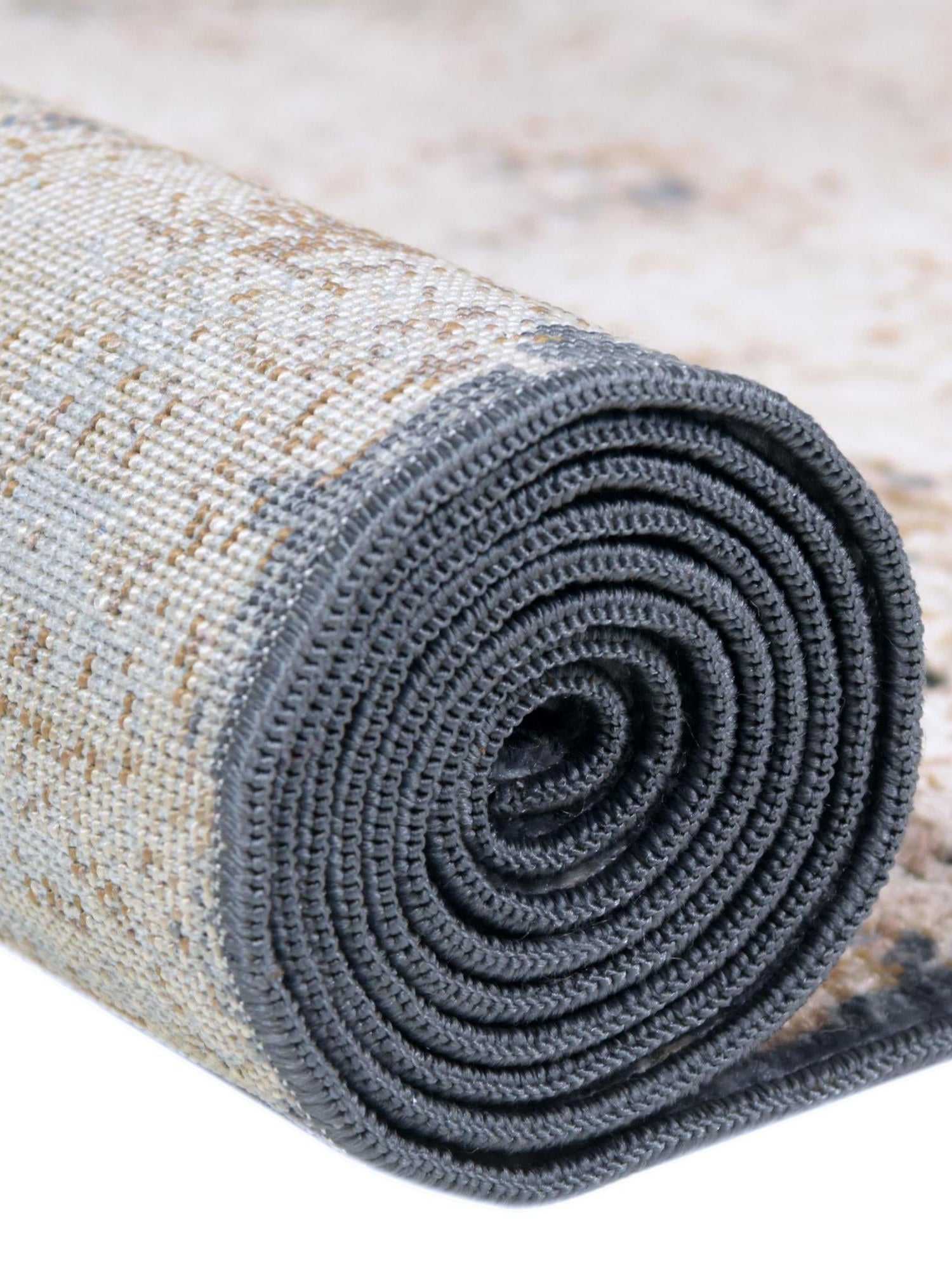 Cream 10' x 14' 5 Chateau Rectangle Area Rug 85% Polypropylene & 15% Chenille With Cotton Backing Traditional Vintage Distressed Carpet for Classical Interior Design Decorating for Sale at Rug Engine