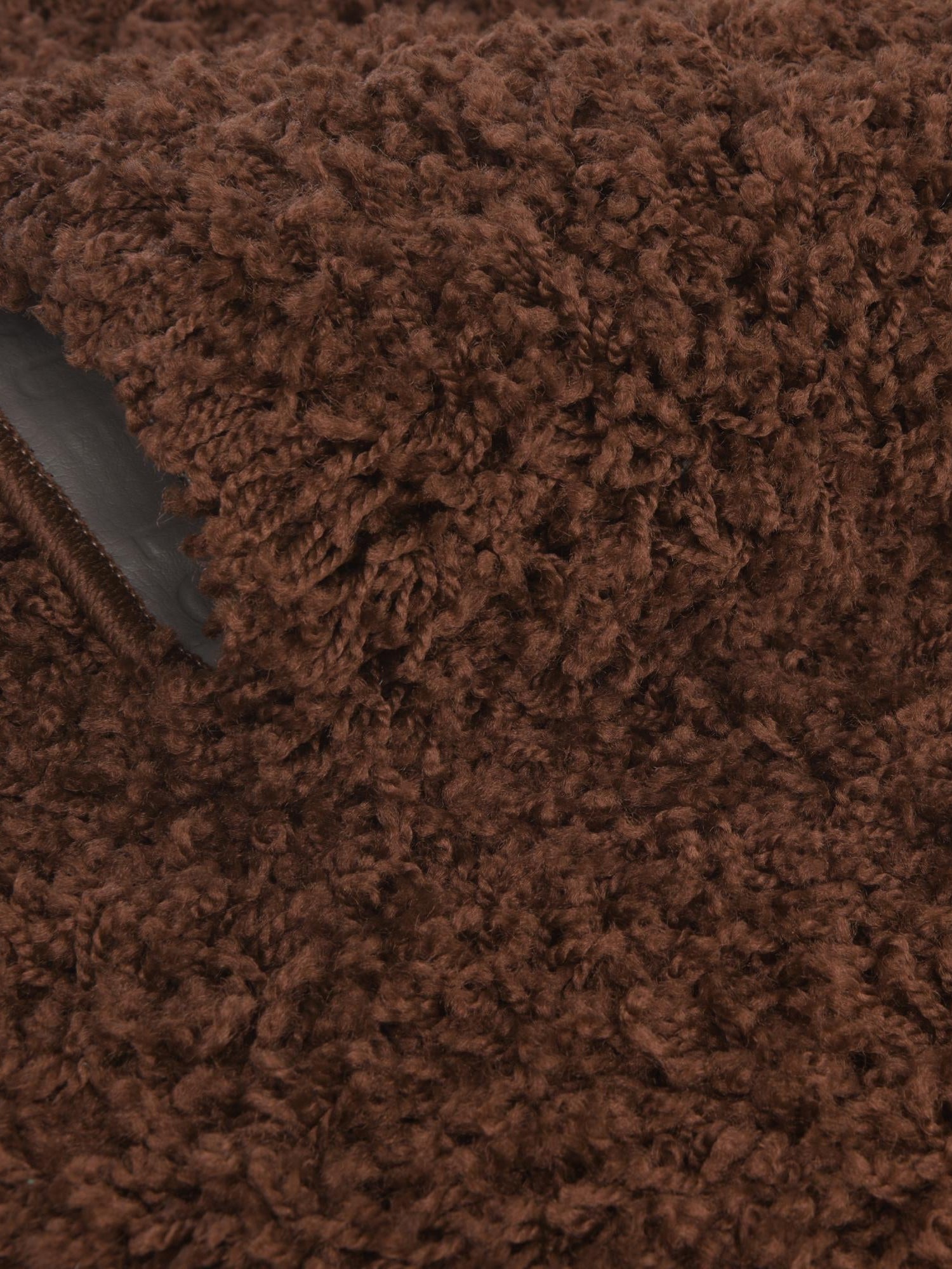 Chocolate Brown 4' 1 x 4' 1 Solid Shag Round Area Rug Thick Soft Touch Fluffy & Plush Shaggy Pile
