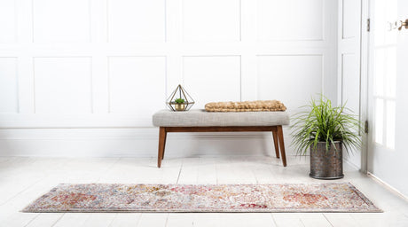 Beige 2' 7 x 12' 2 Augustus Runner Area Rug 70% Polypropylene & 30% Polyester With Cotton Backing Easy Clean Home Decor Carpet for Sale at Rug Engine