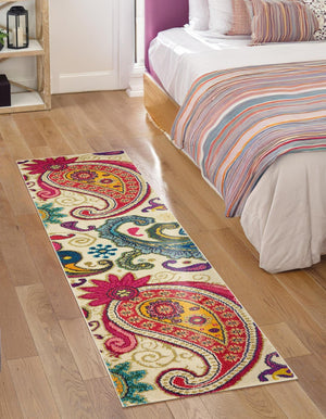 Cream 2' 2 x 7' Estrella Runner Rug